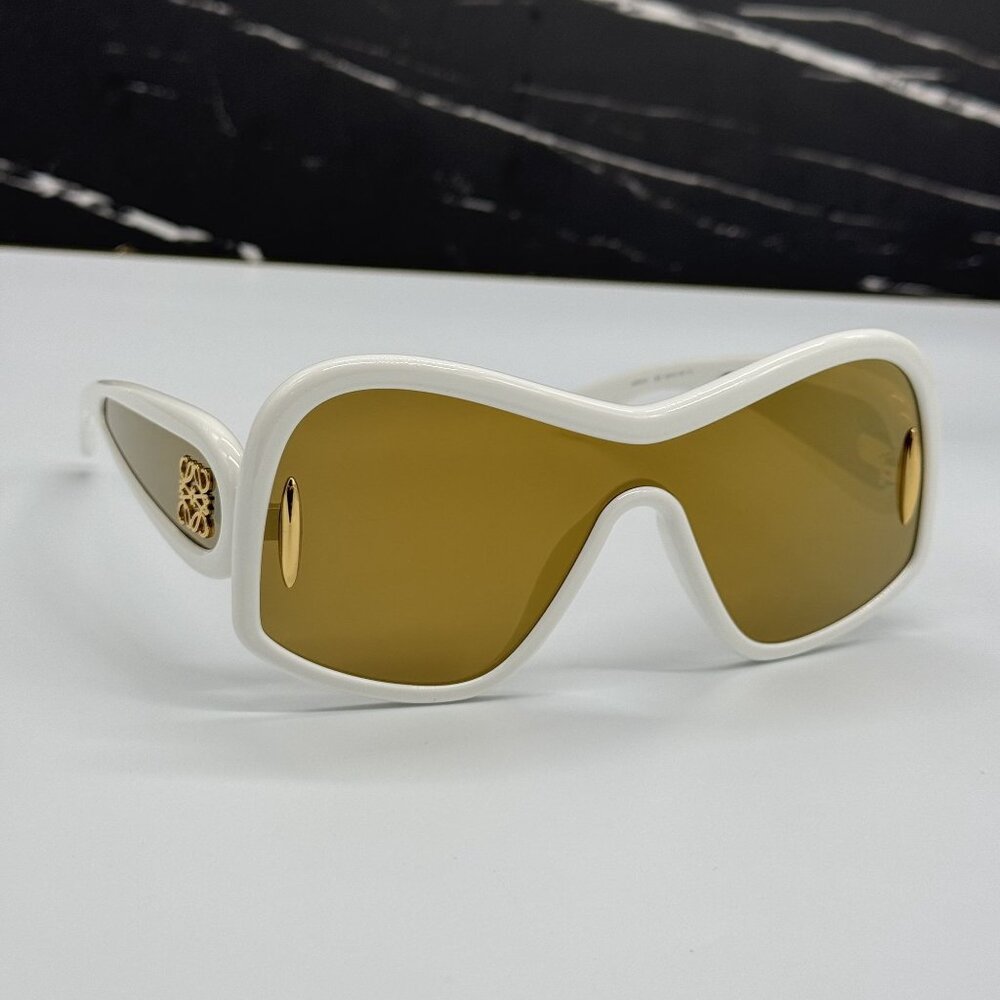 NEW LOEWE LW40131I 25G WHITE/GOLD UNISEX SUNGLASSES LOEWE
